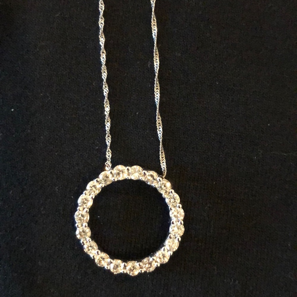 Diamond Circle Necklace